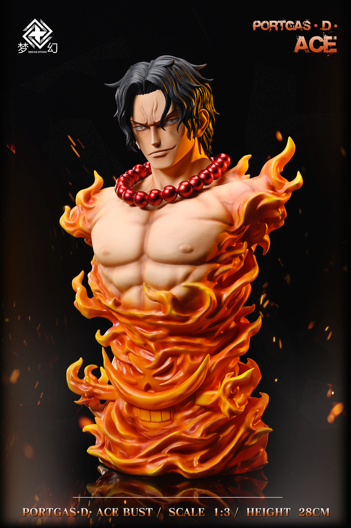 DREAM STUDIO – ONE PIECE: 3RD ANNIVERSARY PORTGAS D. ACE BUST 1/3 [IN STOCK]