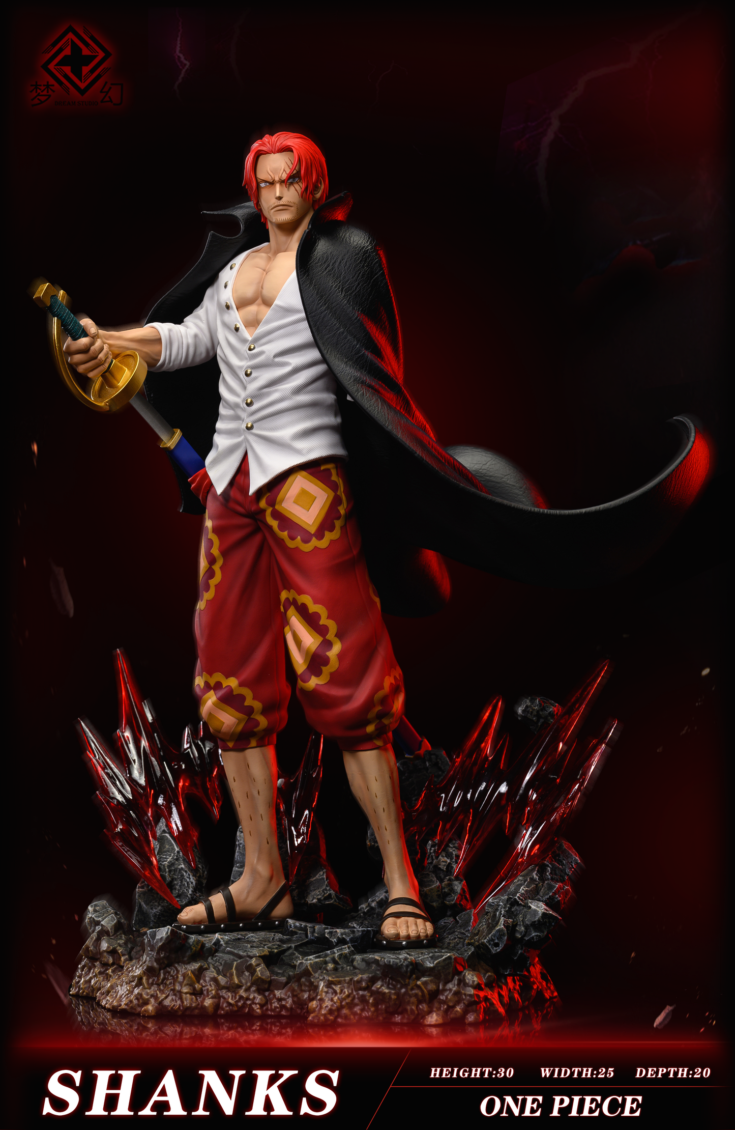 DREAM STUDIO – ONE PIECE: FOUR EMPERORS SERIES, RED-HAIRED SHANKS [IN STOCK]