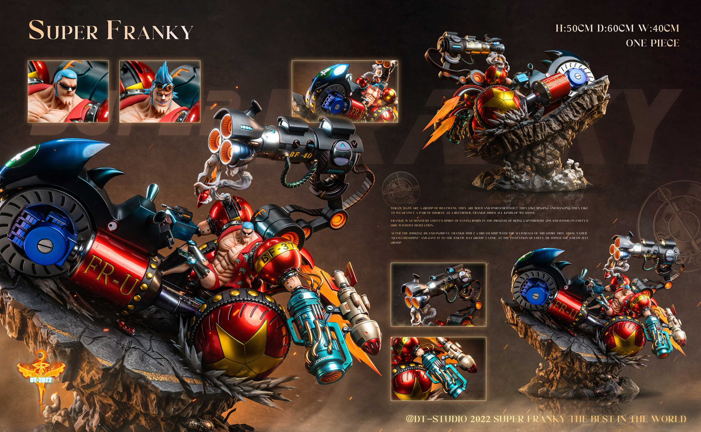 DT STUDIO – ONE PIECE: BF-37 ARMOURED FRANKY AND BLACK RHINO FR-U IV [SOLD OUT]