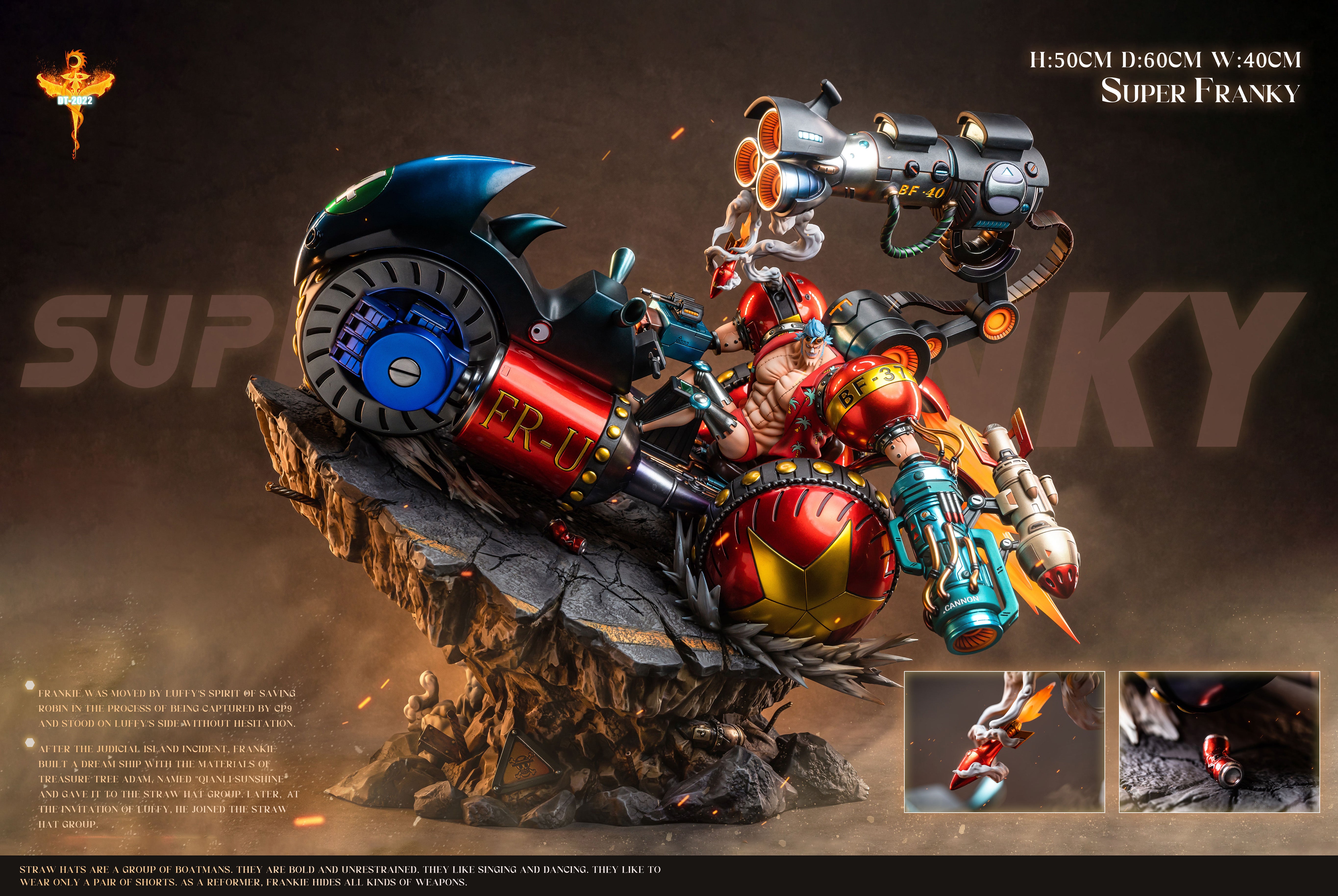 DT STUDIO – ONE PIECE: BF-37 ARMOURED FRANKY AND BLACK RHINO FR-U