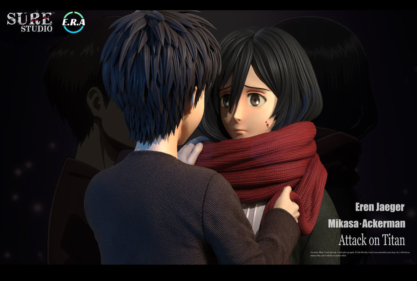 E.R.A x SURE STUDIO – ATTACK ON TITAN: EREN & MIKASA [IN STOCK]