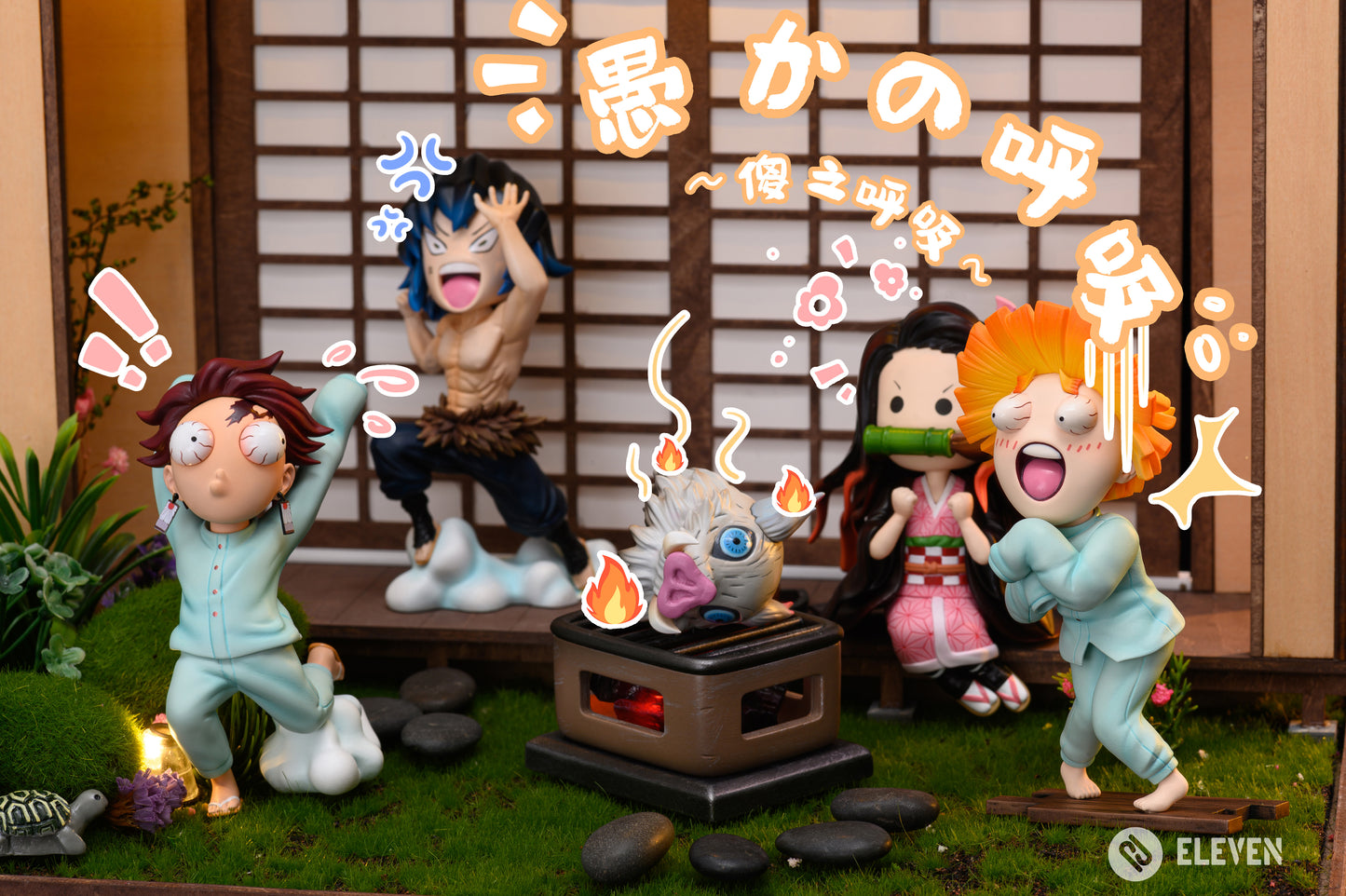 ELEVEN STUDIO – DEMON SLAYER: THE THREE FOOLS TANJIRO, ZENITSU, INOSUKE AND NEZUKO [PRE-ORDER]