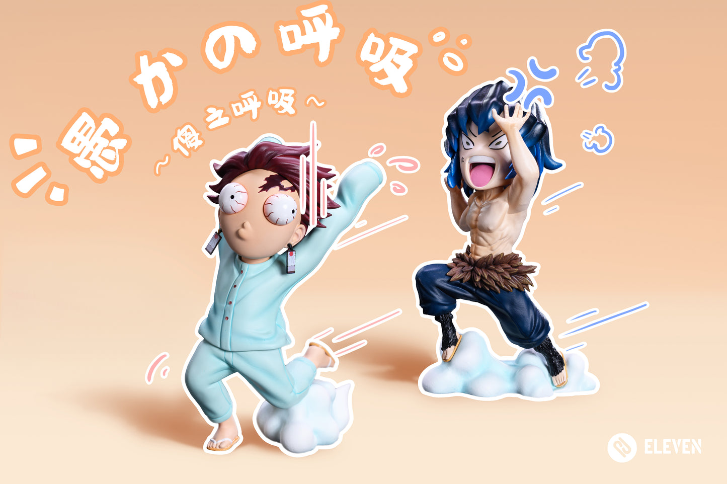 ELEVEN STUDIO – DEMON SLAYER: THE THREE FOOLS TANJIRO, ZENITSU, INOSUKE AND NEZUKO [PRE-ORDER]