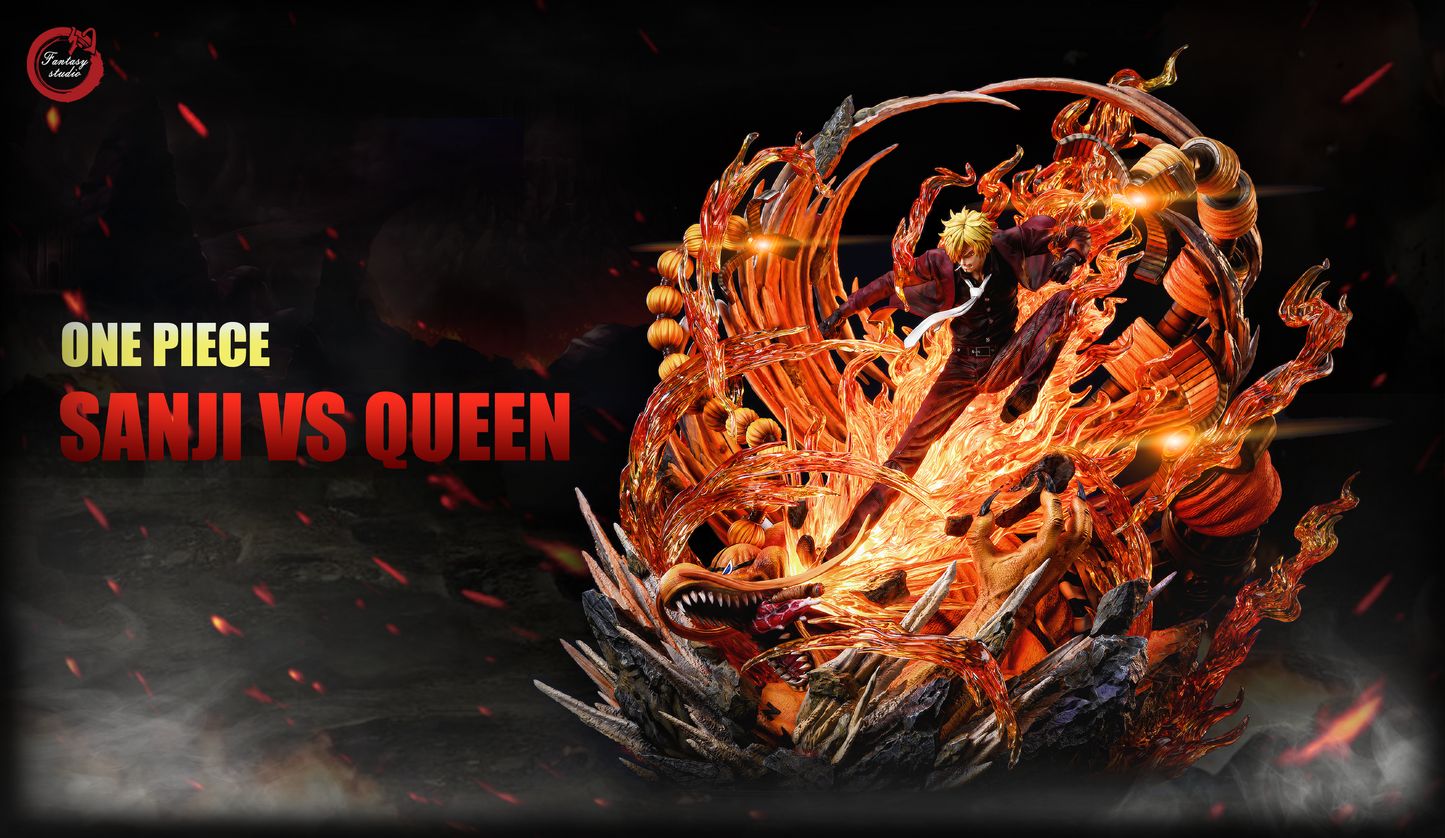 FANTASY STUDIO – ONE PIECE: LARGE STATUE SERIES 2. SANJI VS QUEEN [SOLD OUT]