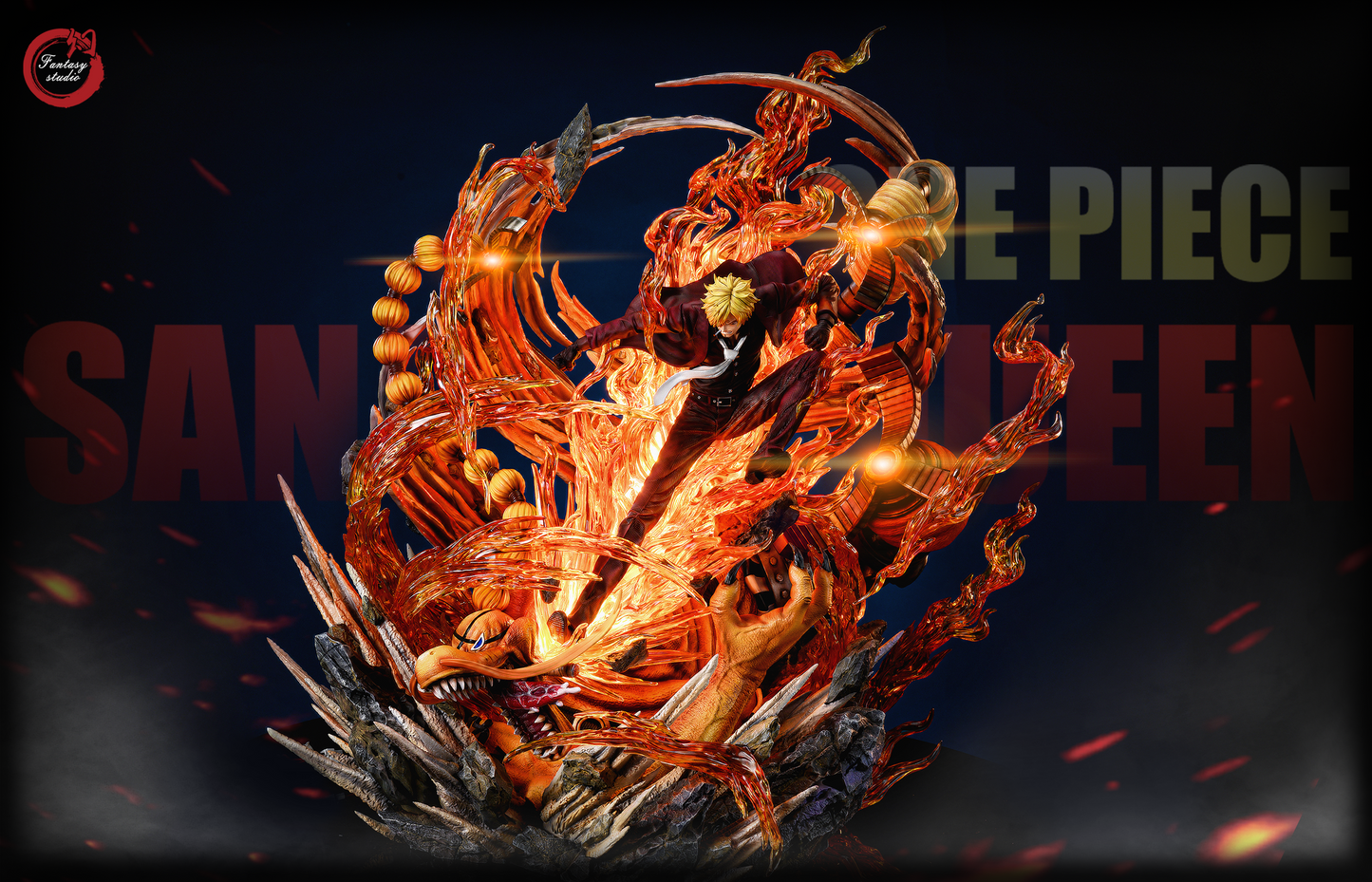 FANTASY STUDIO – ONE PIECE: LARGE STATUE SERIES 2. SANJI VS QUEEN [SOLD OUT]