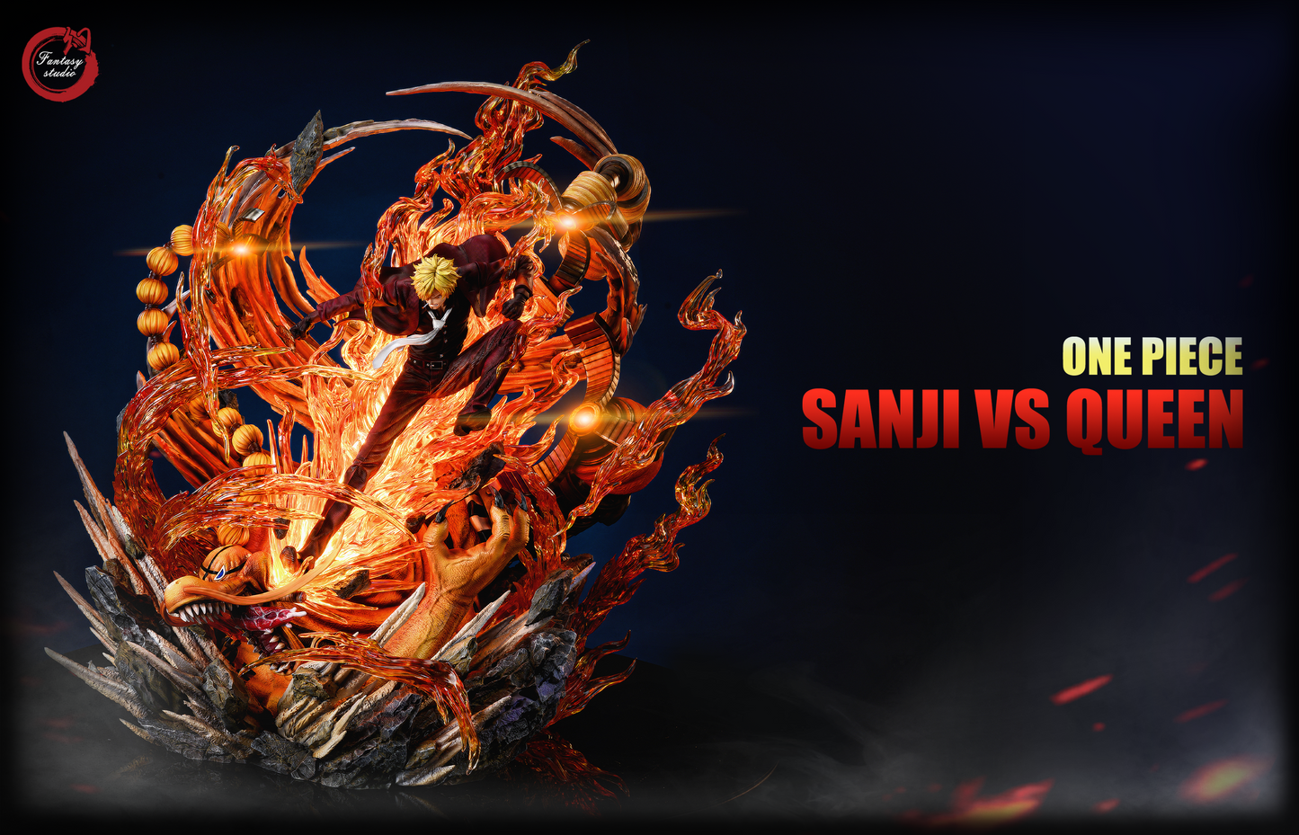 FANTASY STUDIO – ONE PIECE: LARGE STATUE SERIES 2. SANJI VS QUEEN [SOLD OUT]