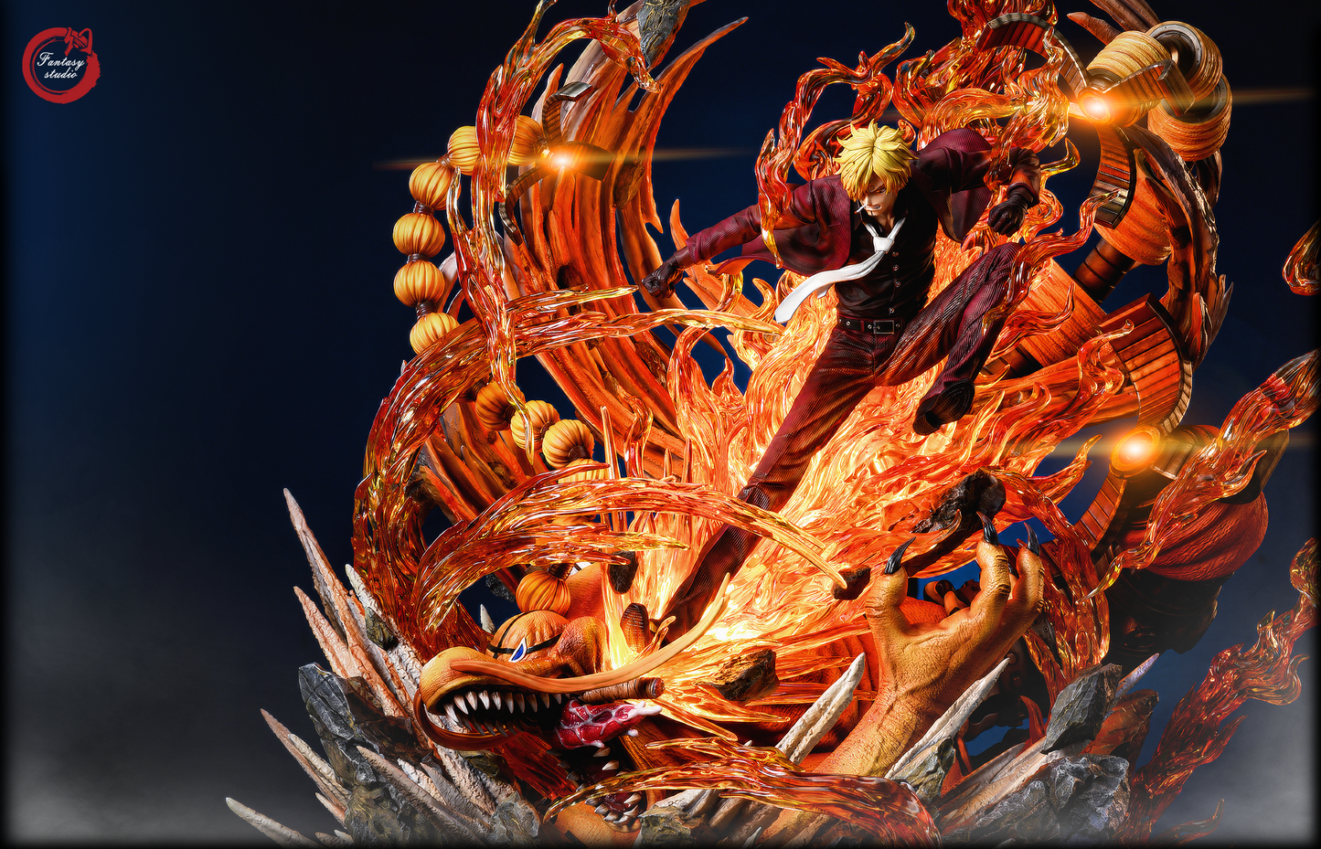 FANTASY STUDIO – ONE PIECE: LARGE STATUE SERIES 2. SANJI VS QUEEN [SOLD OUT]