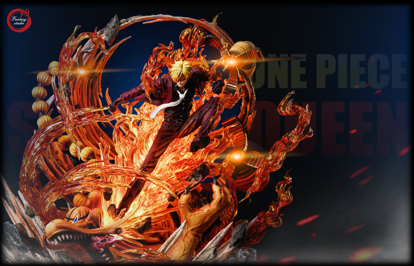 FANTASY STUDIO – ONE PIECE: LARGE STATUE SERIES 2. SANJI VS QUEEN [SOLD OUT]