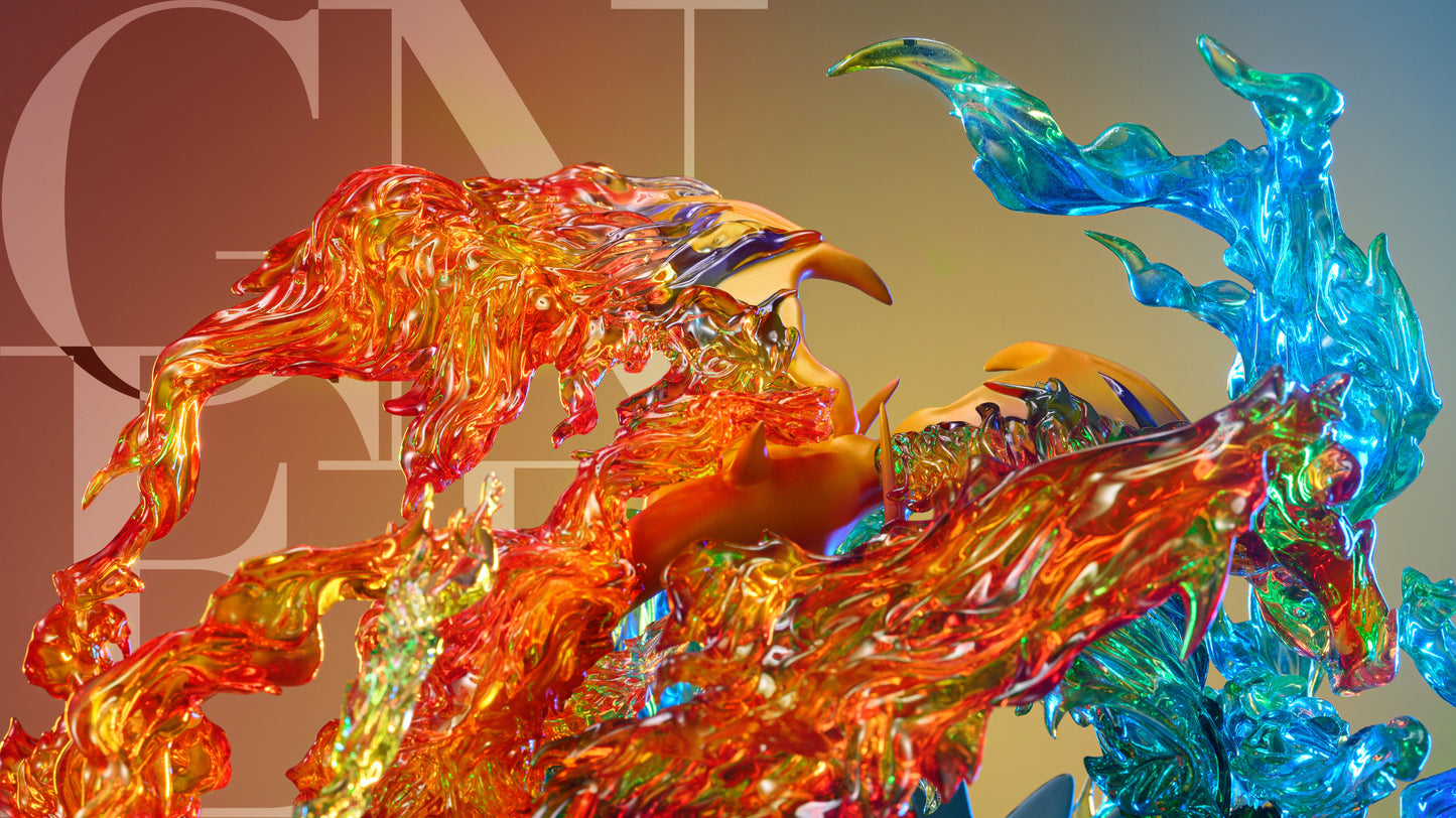 GENE STUDIO – POKEMON: POETRY SERIES 2. YIN AND YANG EVOLUTION OF CHARIZARD [IN STOCK]