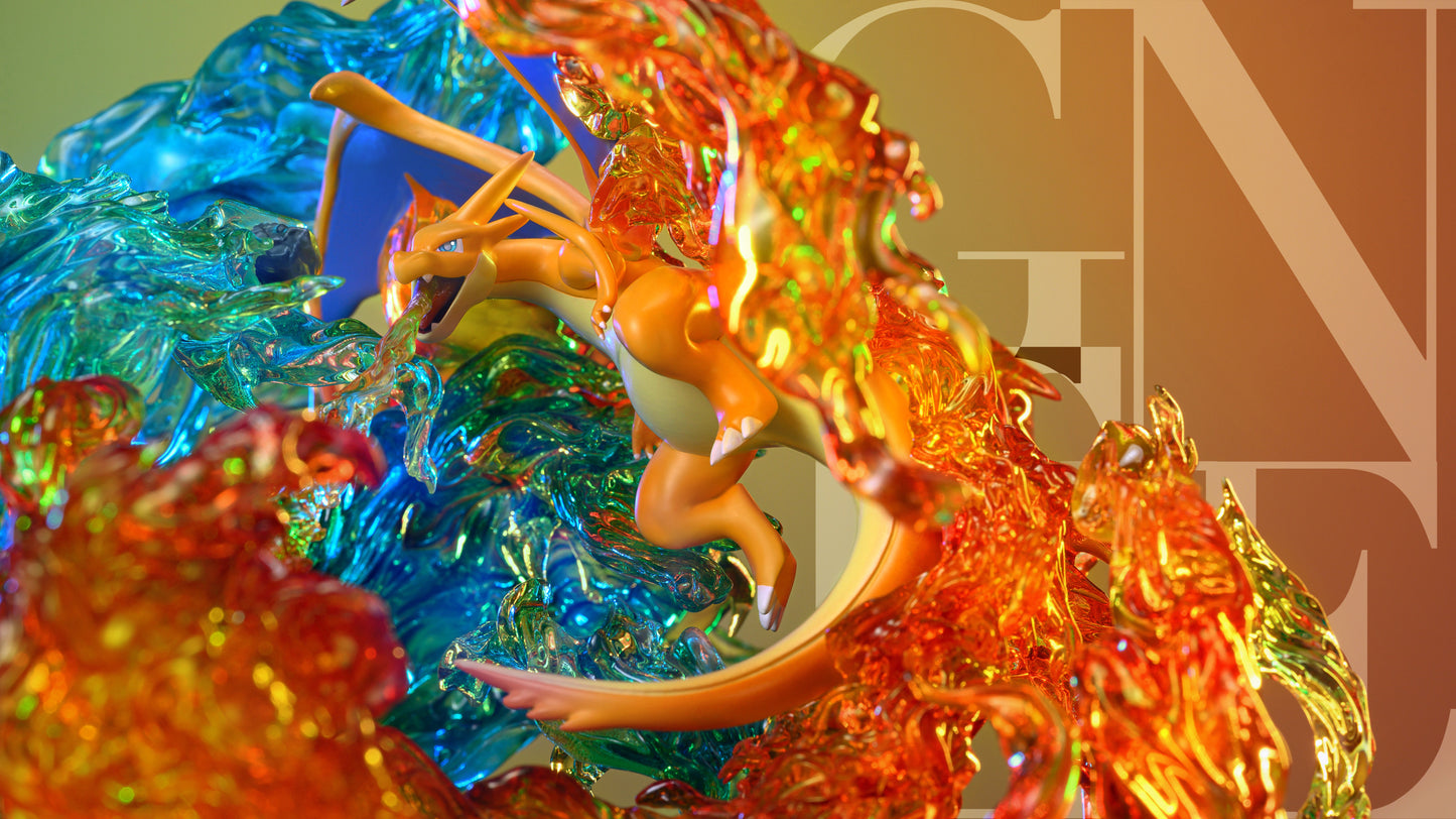 GENE STUDIO – POKEMON: POETRY SERIES 2. YIN AND YANG EVOLUTION OF CHARIZARD [IN STOCK]