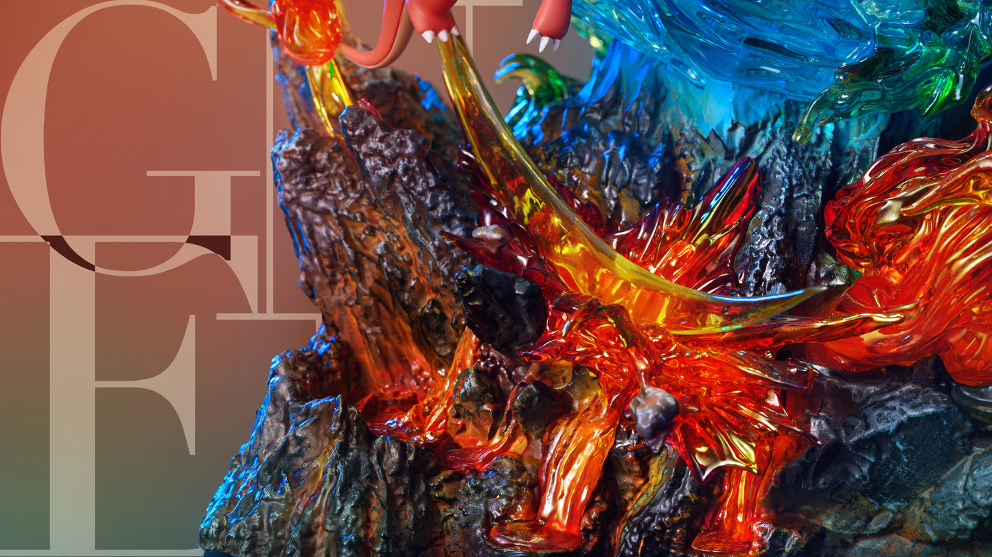 GENE STUDIO – POKEMON: POETRY SERIES 2. YIN AND YANG EVOLUTION OF CHARIZARD [IN STOCK]