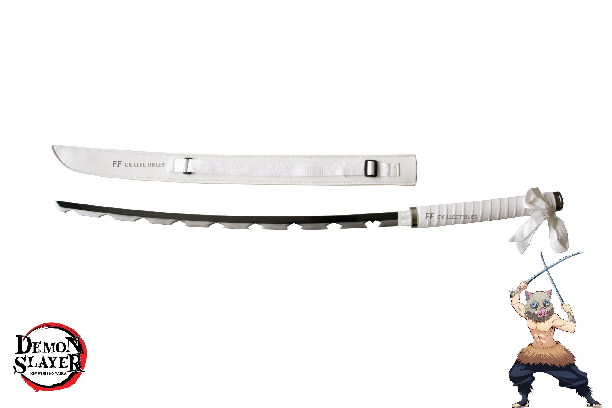 DEMON SLAYER - INOSUKE HASHIBIRA'S NICHIRIN SWORD (w FREE sword stand ...