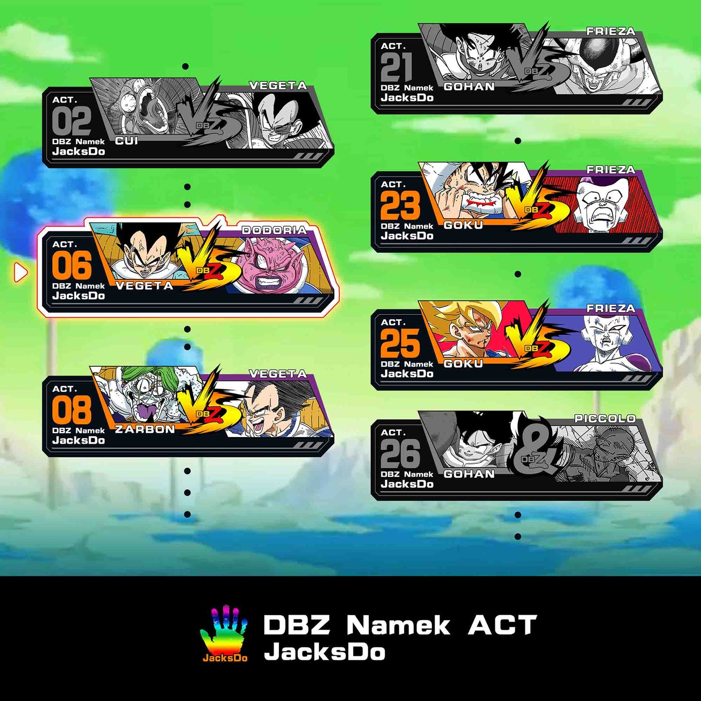 JACKSDO STUDIO – DRAGON BALL Z: NAMEK SERIES ACT.06 VEGETA VS DODORIA [SOLD OUT]
