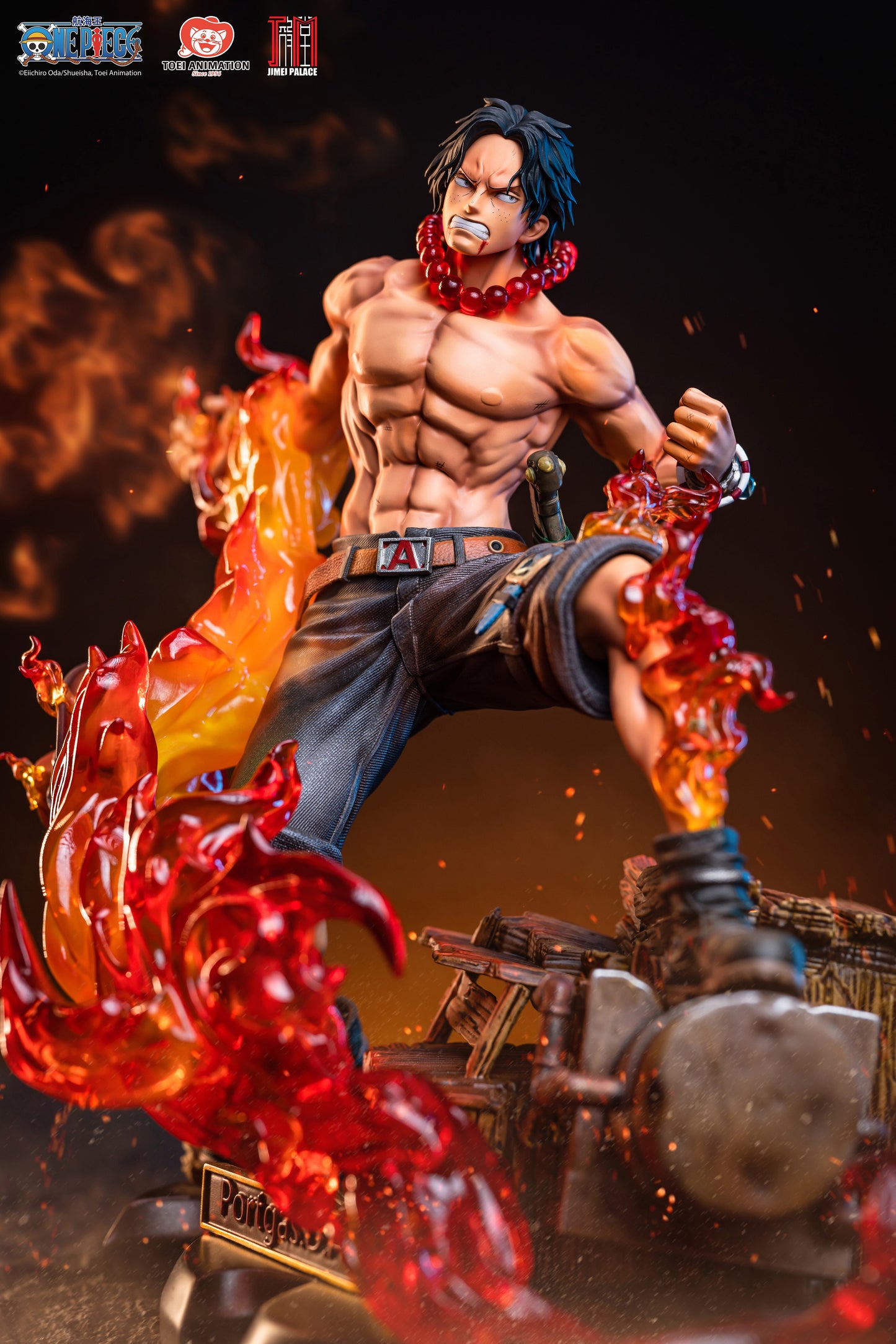 JIMEI PALACE STUDIO – ONE PIECE: MINI STATUE SERIES, PORTGAS D. ACE VS MARSHALL D. TEACH (LICENSED) [IN STOCK]