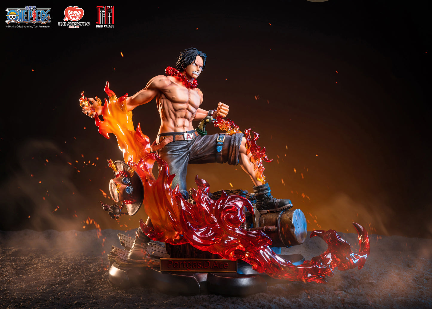 JIMEI PALACE STUDIO – ONE PIECE: MINI STATUE SERIES, PORTGAS D. ACE VS MARSHALL D. TEACH (LICENSED) [IN STOCK]