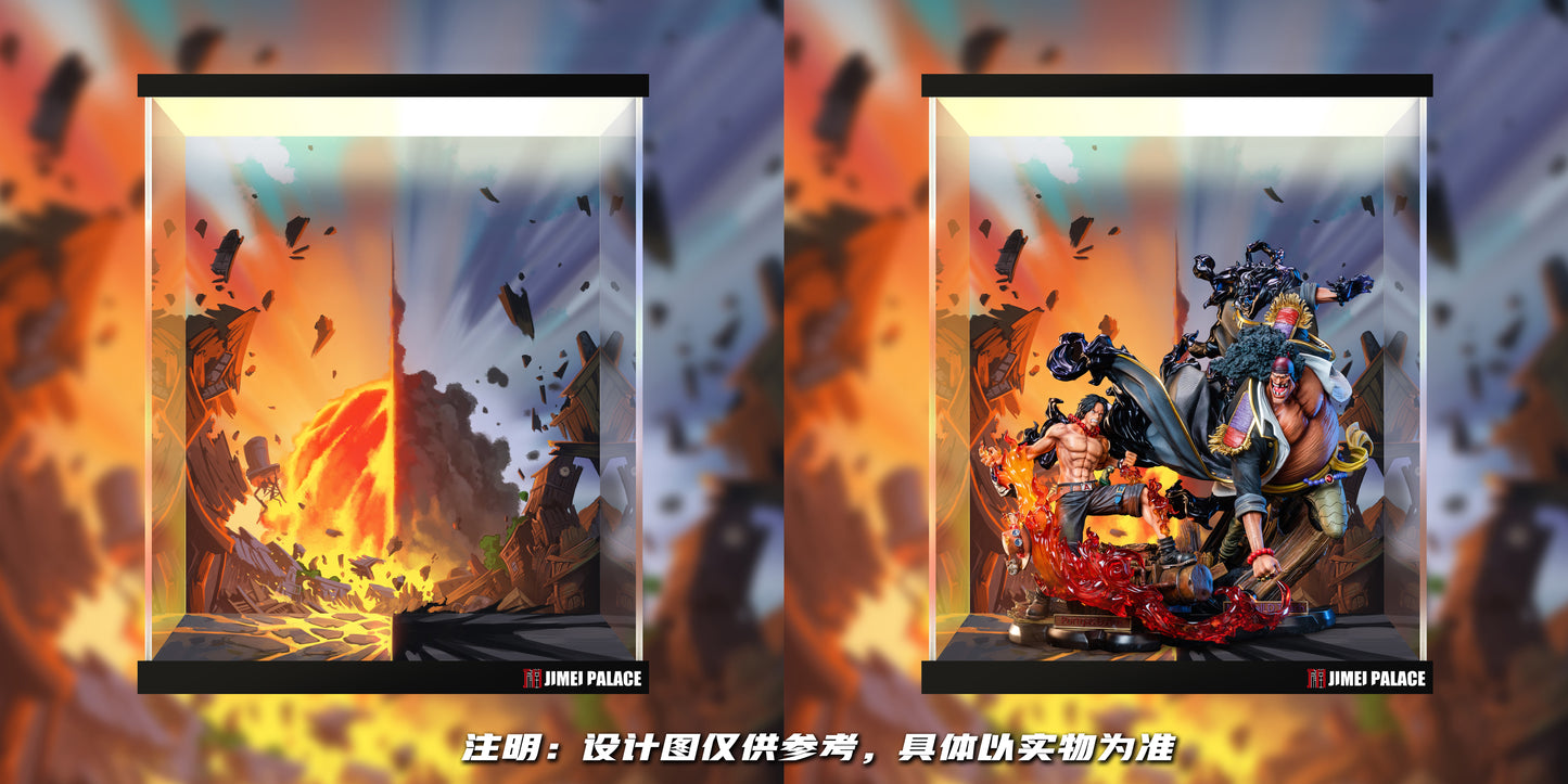 JIMEI PALACE STUDIO – ONE PIECE: MINI STATUE SERIES, PORTGAS D. ACE VS MARSHALL D. TEACH (LICENSED) [IN STOCK]