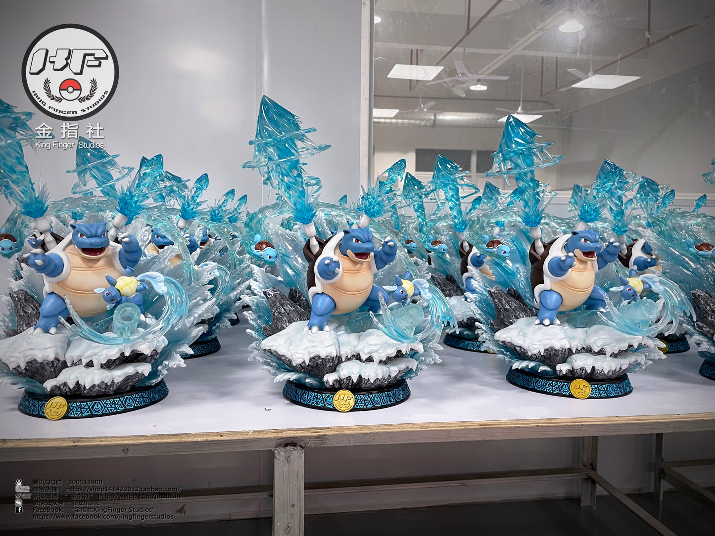 KING FINGER STUDIO – POKEMON: BLASTOISE FAMILY EVOLUTIONARY SERIES [PRE-ORDER]