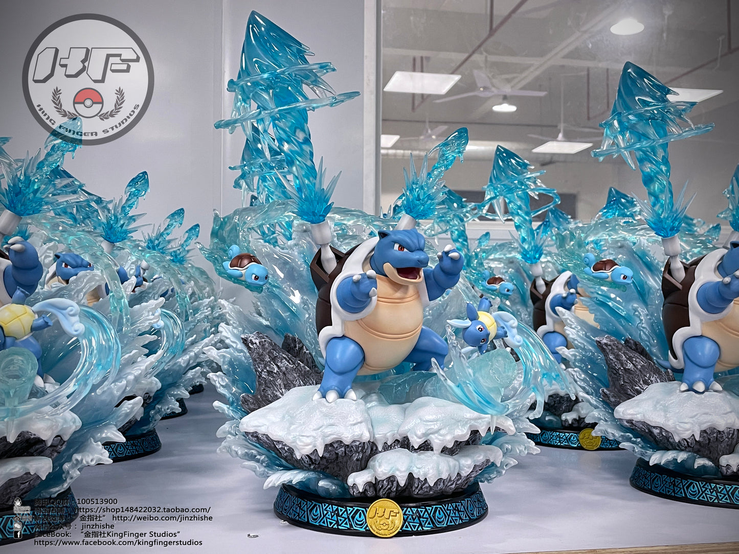 KING FINGER STUDIO – POKEMON: BLASTOISE FAMILY EVOLUTIONARY SERIES [PRE-ORDER]