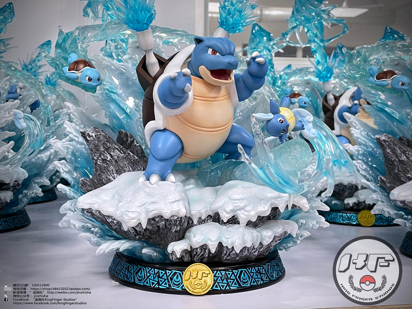 KING FINGER STUDIO – POKEMON: BLASTOISE FAMILY EVOLUTIONARY SERIES [PRE-ORDER]