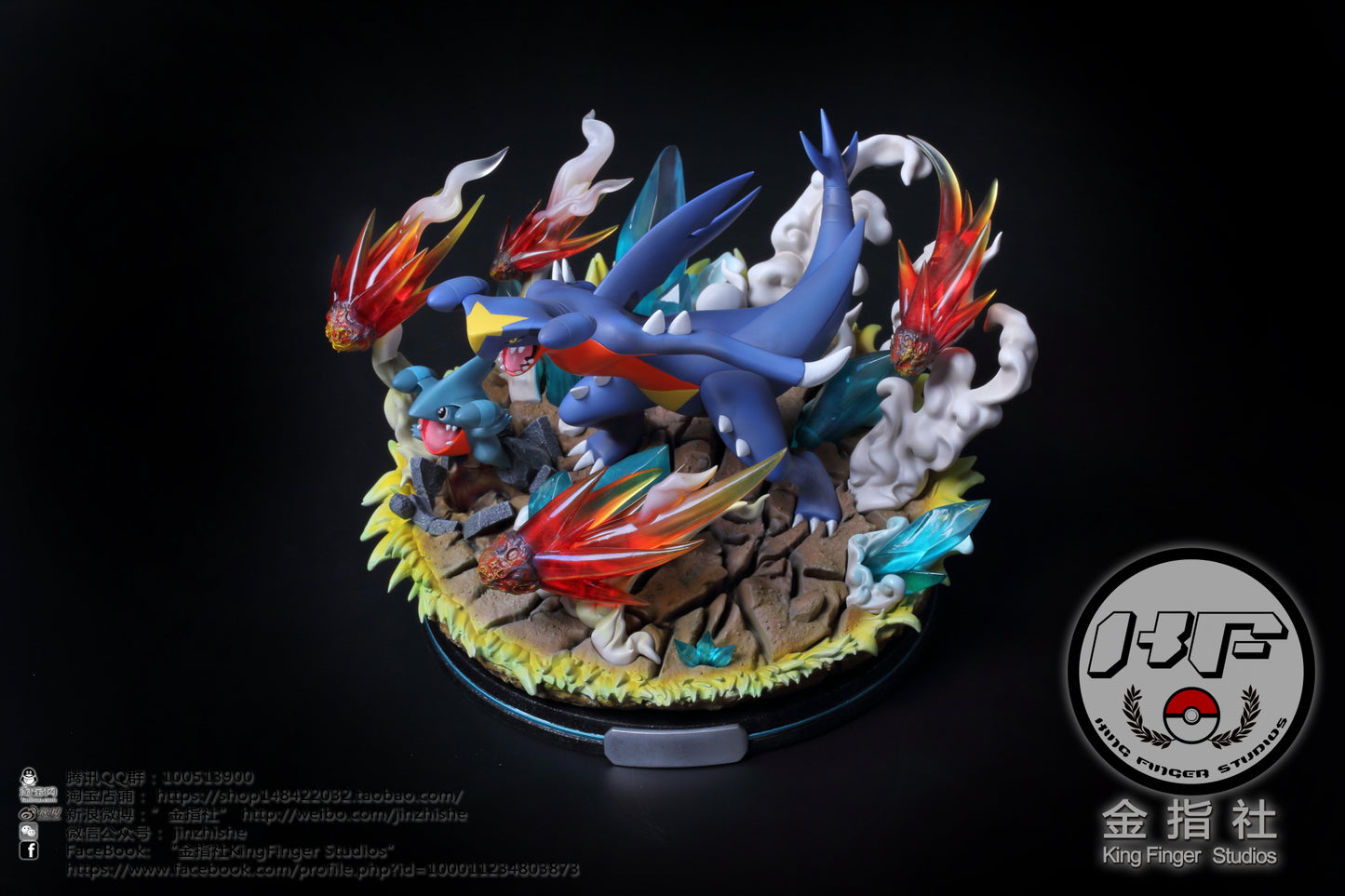 KING FINGER STUDIO – POKEMON: GARCHOMP AND GIBLE [IN STOCK]
