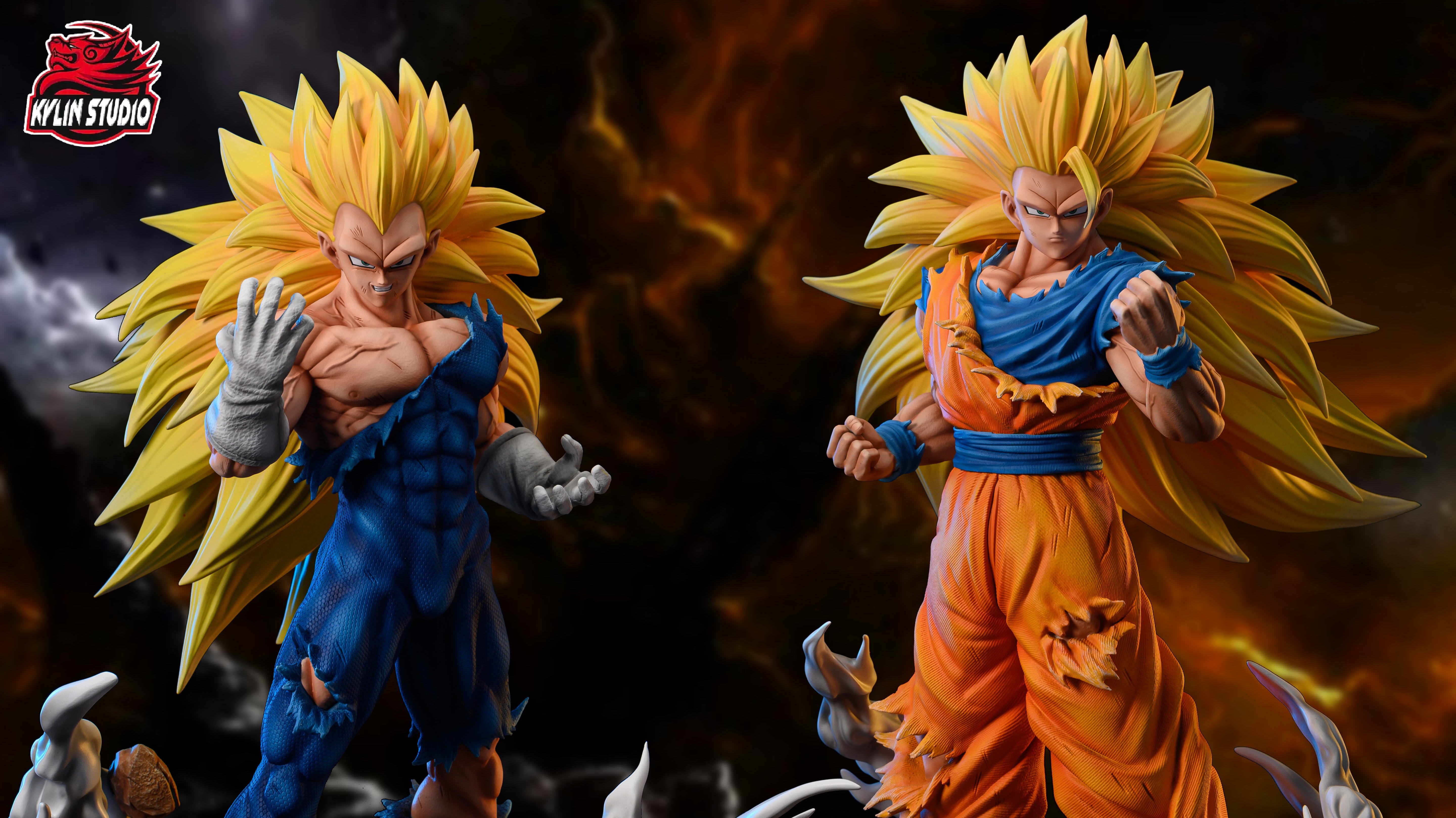 Figurine Dragon Ball Z Son Goku Super Saiyan 3 - 30 Cm - PVC - Neuf 2024