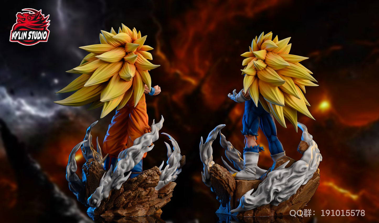 KYLIN STUDIO – DRAGON BALL Z: SUPER SAIYAN 3 SERIES, GOKU AND VEGETA [SOLD OUT]