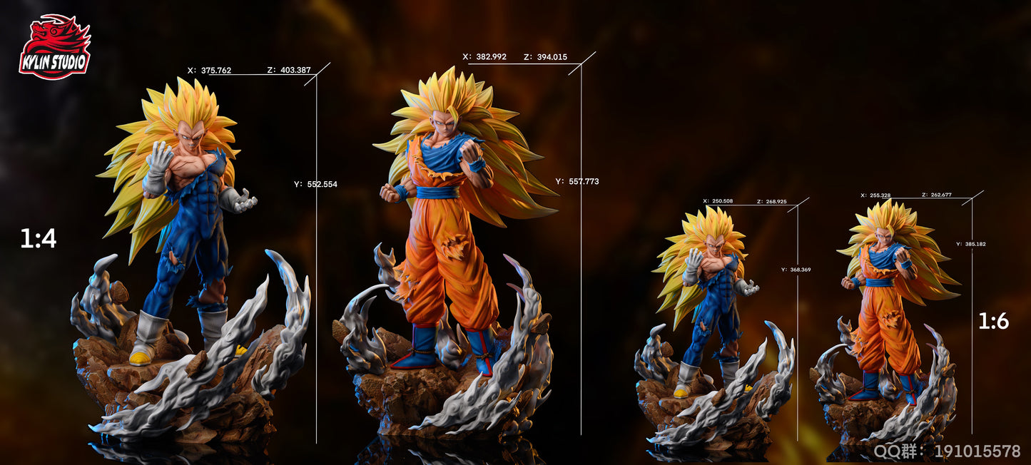 KYLIN STUDIO – DRAGON BALL Z: SUPER SAIYAN 3 SERIES, GOKU AND VEGETA [SOLD OUT]