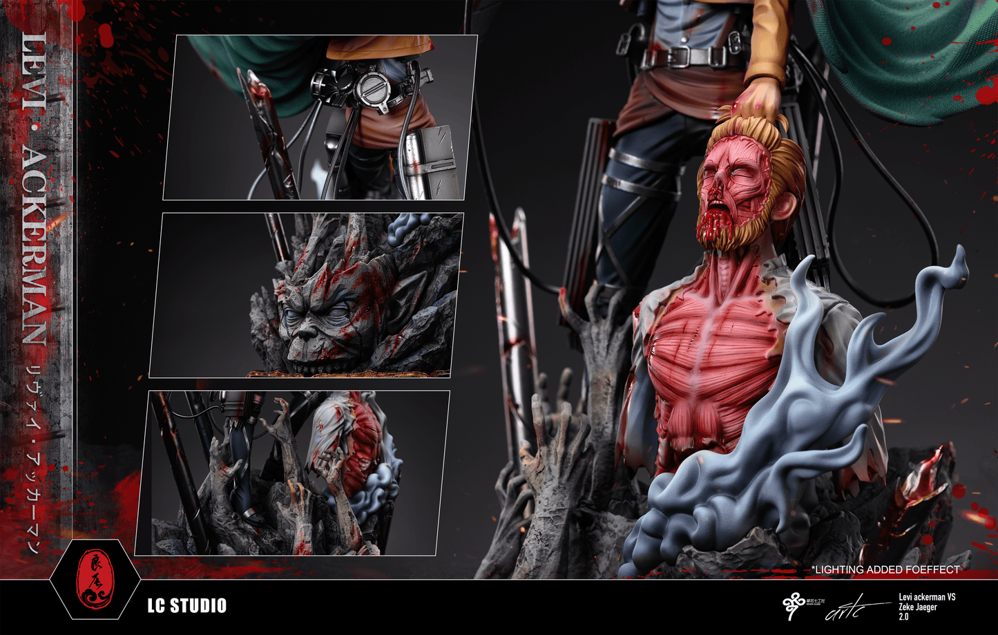 LC STUDIO – ATTACK ON TITAN: THE STRONGEST SOLDIER, LEVI ACKERMAN 2.0 [PRE-ORDER]