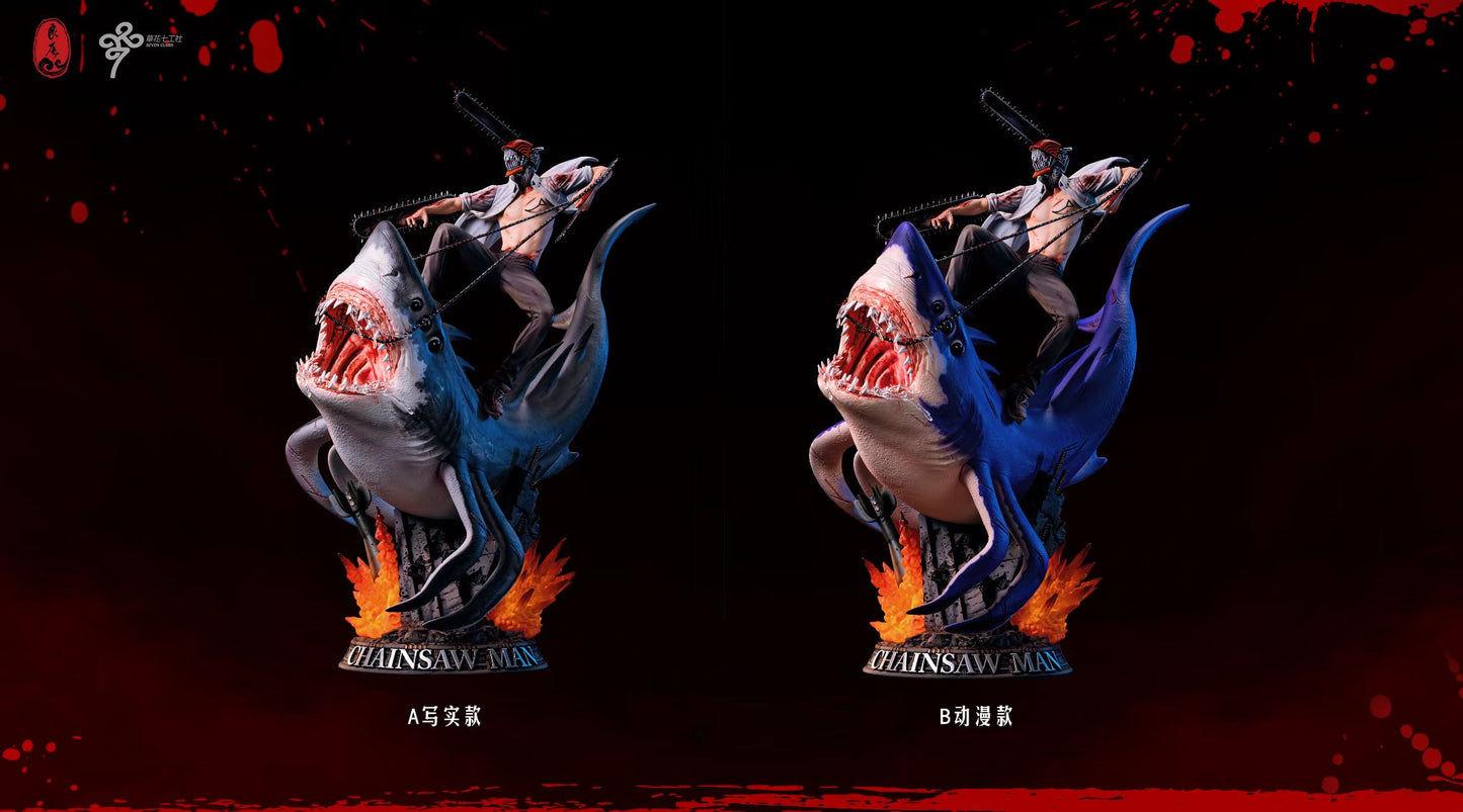 LC STUDIO – CHAINSAW MAN: HYBRID FORM DENJI RIDING SHARK FIEND BEAM [IN STOCK]