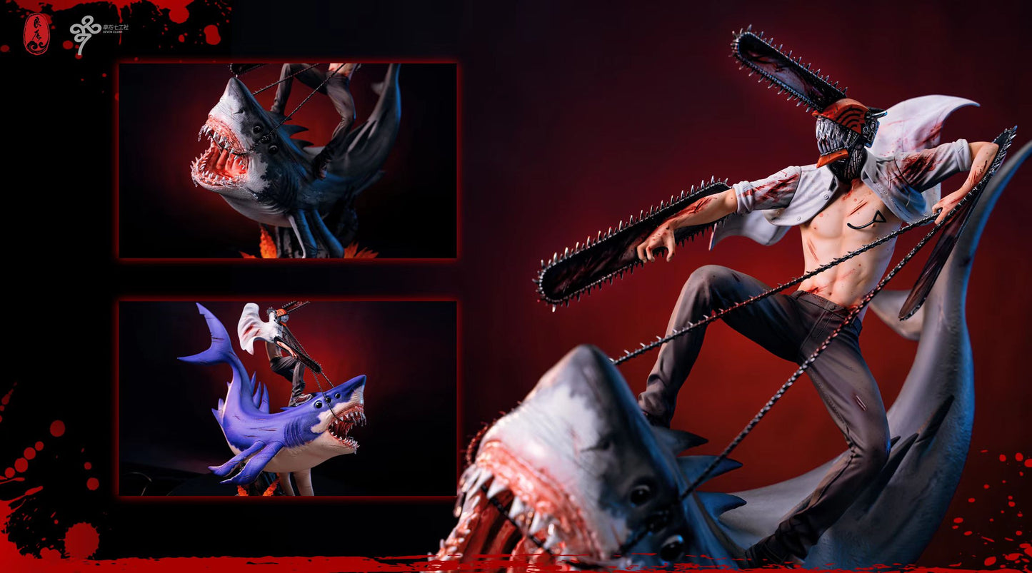 LC STUDIO – CHAINSAW MAN: HYBRID FORM DENJI RIDING SHARK FIEND BEAM [IN STOCK]