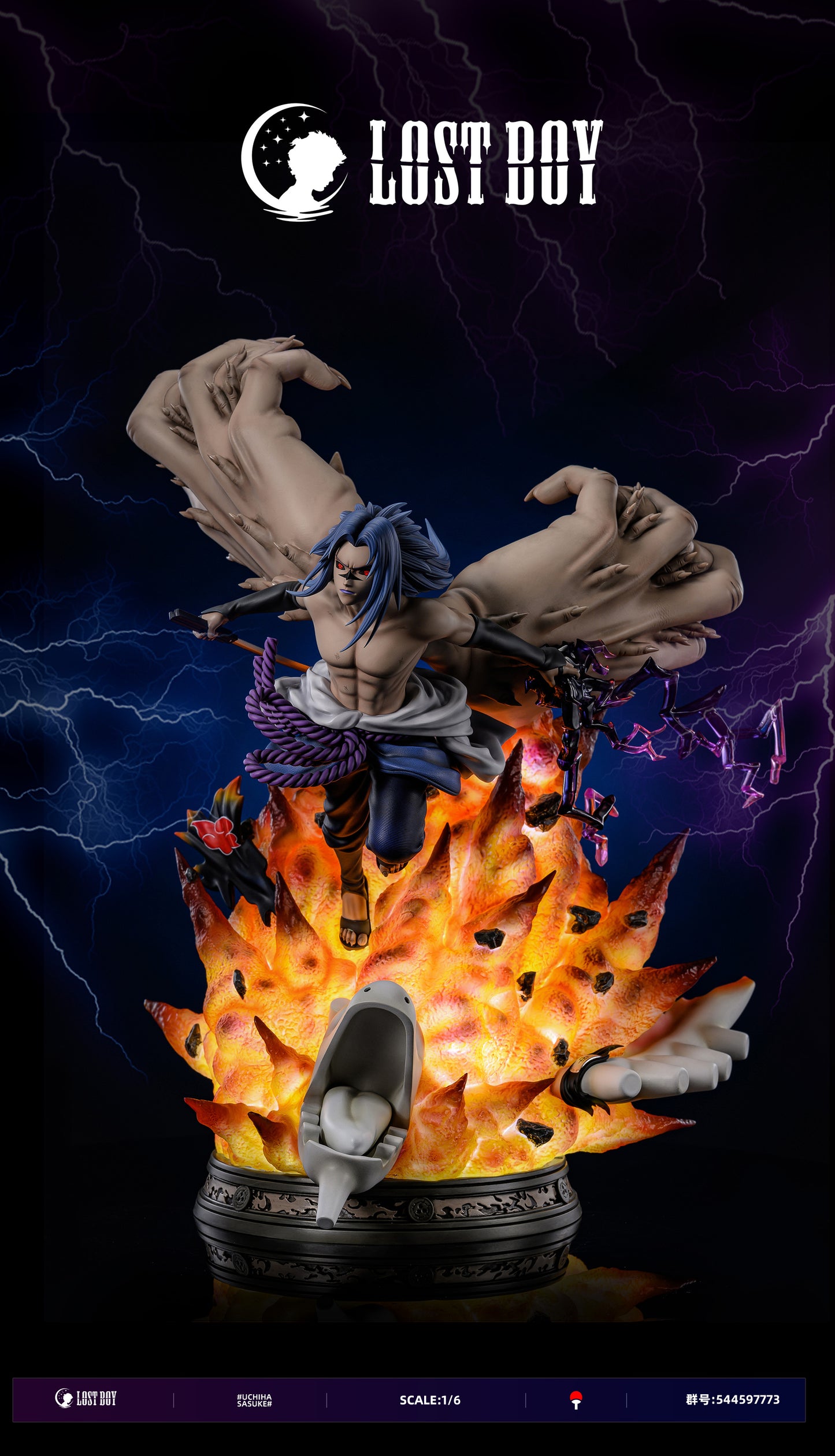 LOST BOY STUDIO – NARUTO: LVL 2 CURSED SEAL FORM SASUKE UCHIHA [DISCONTINUED]