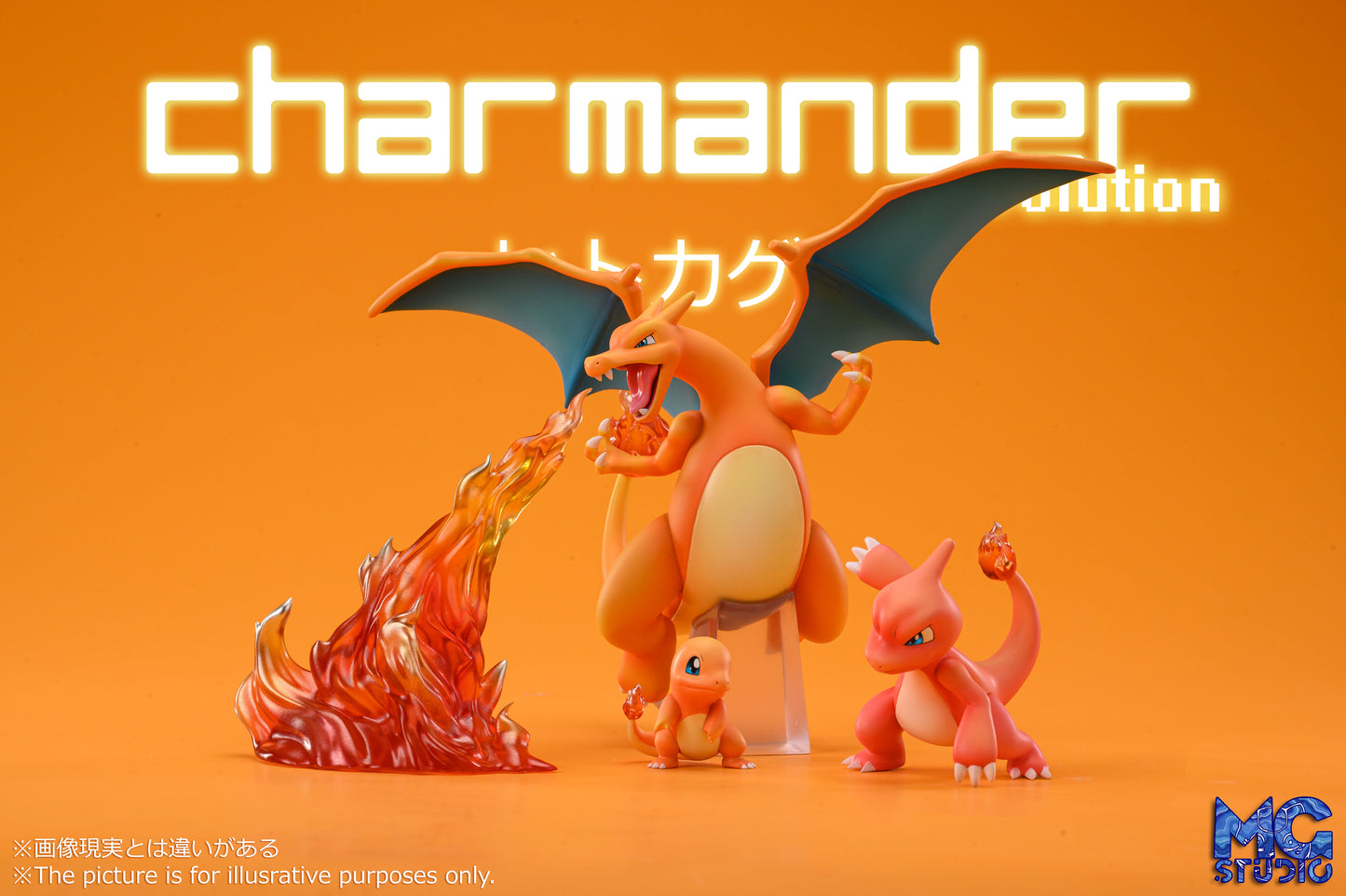 MG STUDIO – POKEMON: SCALE WORLD SERIES, CHARIZARD EVOLUTION FAMILY [IN STOCK]