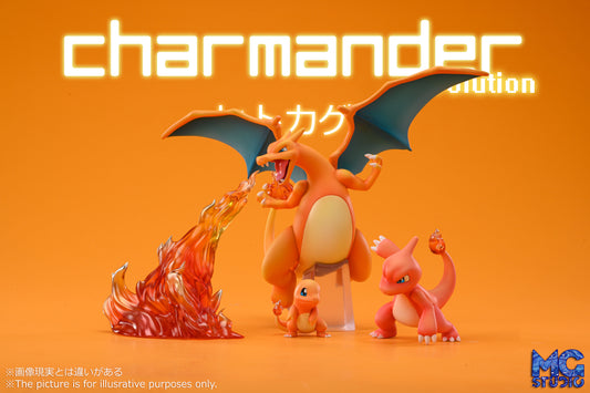MG STUDIO – POKEMON: SCALE WORLD SERIES, CHARIZARD EVOLUTION FAMILY [IN STOCK]