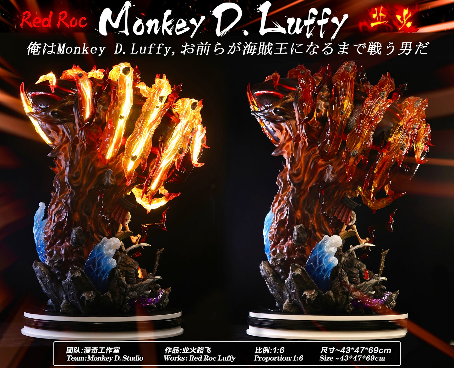MONKEY D STUDIO – ONE PIECE: RED ROC LUFFY [SOLD OUT]