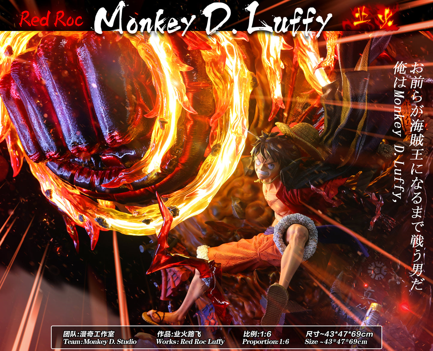 MONKEY D STUDIO – ONE PIECE: RED ROC LUFFY [SOLD OUT]
