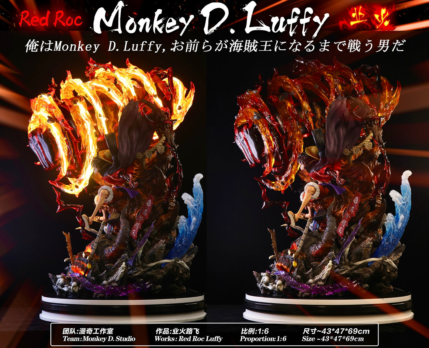 MONKEY D STUDIO – ONE PIECE: RED ROC LUFFY [SOLD OUT]