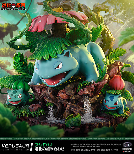 MONSTER STUDIO – POKEMON: EVOLUTION CHAIN SERIES 3. VENUSAUR EVOLUTION FAMILY [IN STOCK]
