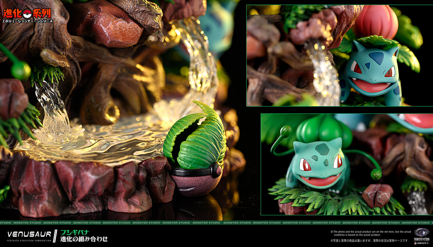 MONSTER STUDIO – POKEMON: EVOLUTION CHAIN SERIES 3. VENUSAUR EVOLUTION FAMILY [PRE-ORDER]