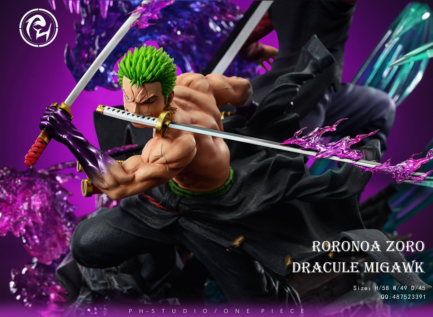 PH STUDIO – ONE PIECE: HEROES SERIES, ZORO AND MIHAWK [PRE-ORDER]