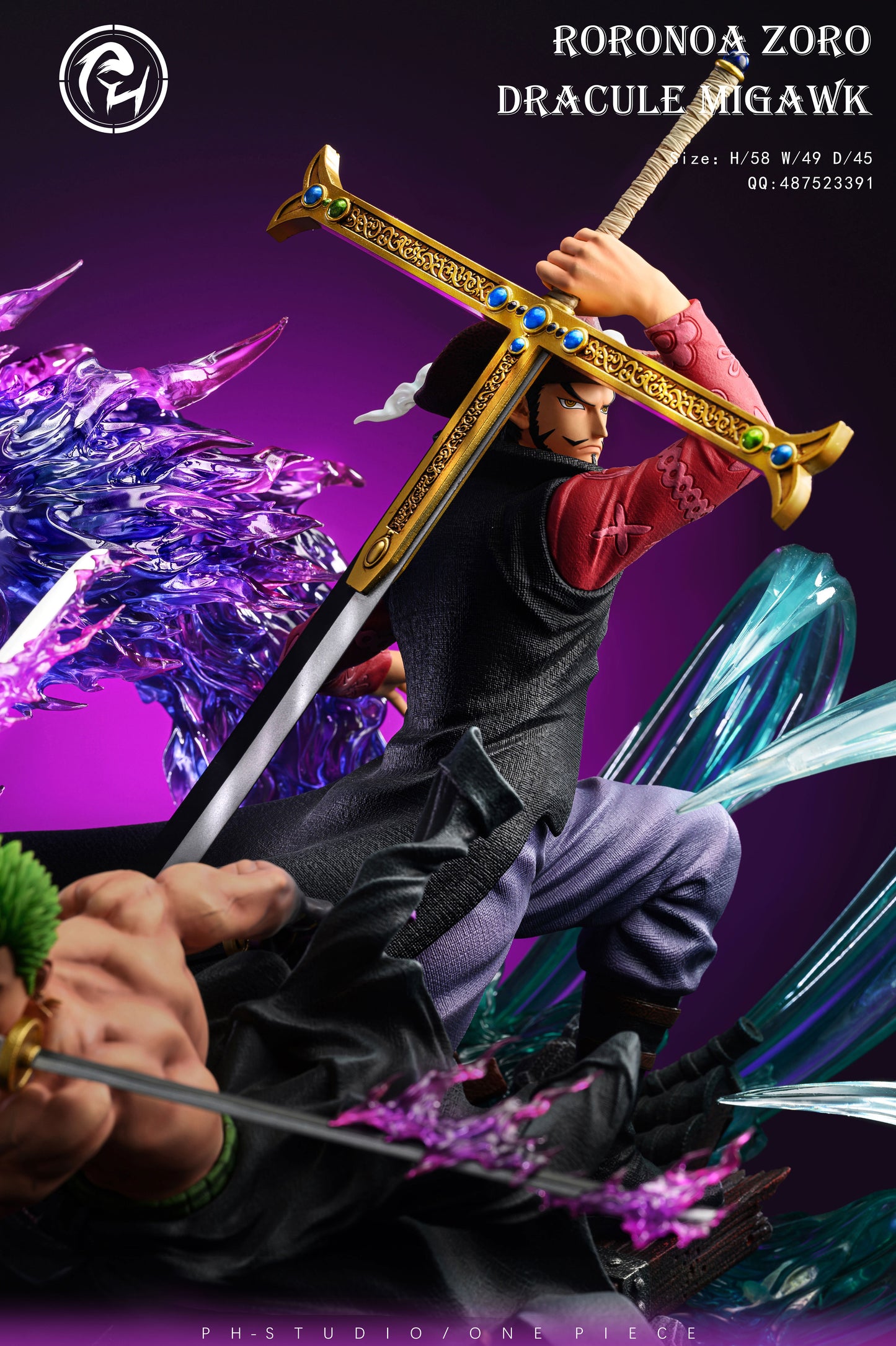 PH STUDIO – ONE PIECE: HEROES SERIES, ZORO AND MIHAWK [PRE-ORDER]