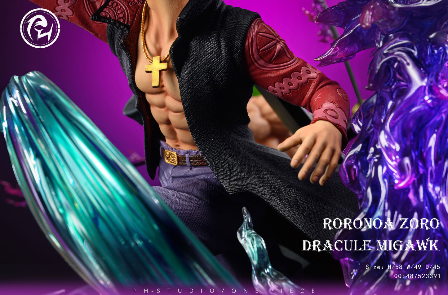 PH STUDIO – ONE PIECE: HEROES SERIES, ZORO AND MIHAWK [PRE-ORDER]