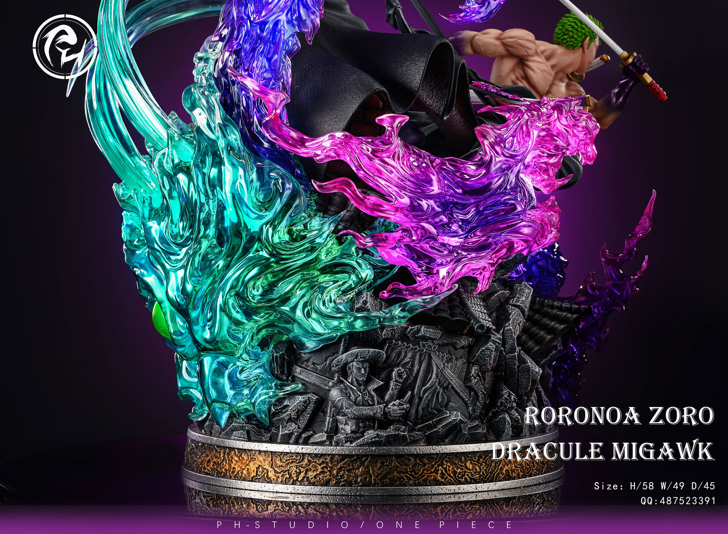 PH STUDIO – ONE PIECE: HEROES SERIES, ZORO AND MIHAWK [PRE-ORDER]