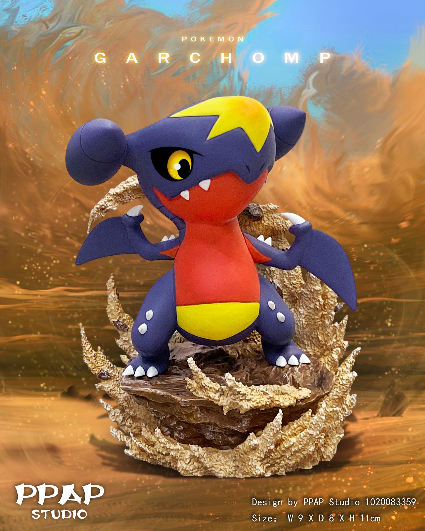 PPAP STUDIO – POKEMON: CHUBBY SERIES, GARCHOMP [SOLD OUT]