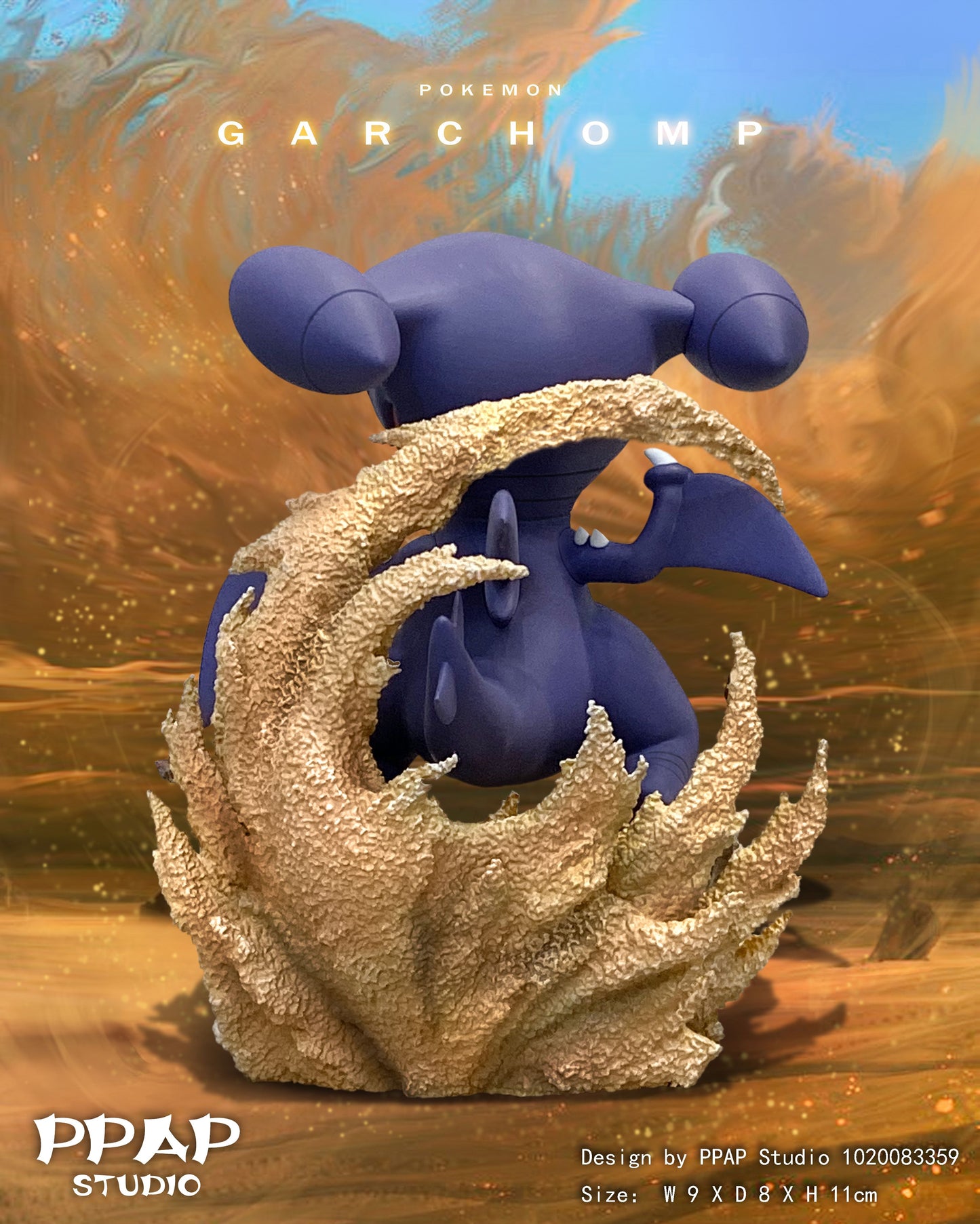 PPAP STUDIO – POKEMON: CHUBBY SERIES, GARCHOMP [SOLD OUT]