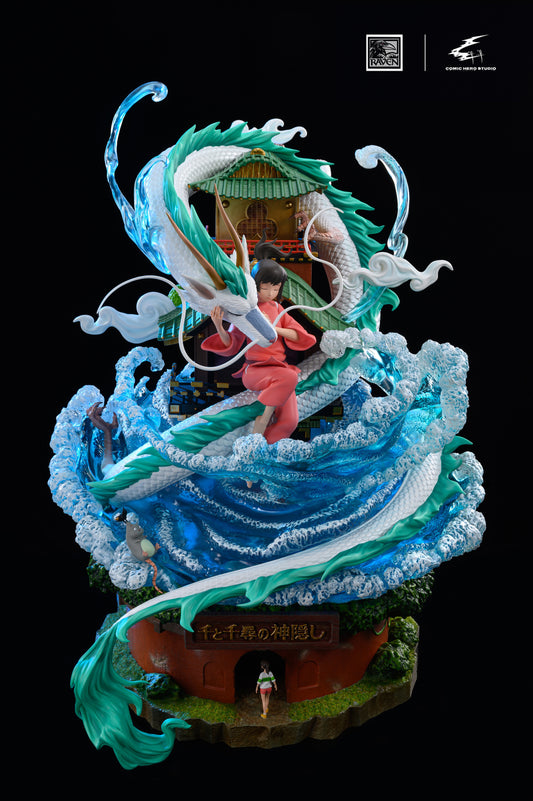 RAVEN x COMIC HERO STUDIO – HAYAO MIYAZAKI SERIES: 1. SPIRITED AWAY, CHIHIRO AND HAKU [SOLD OUT]