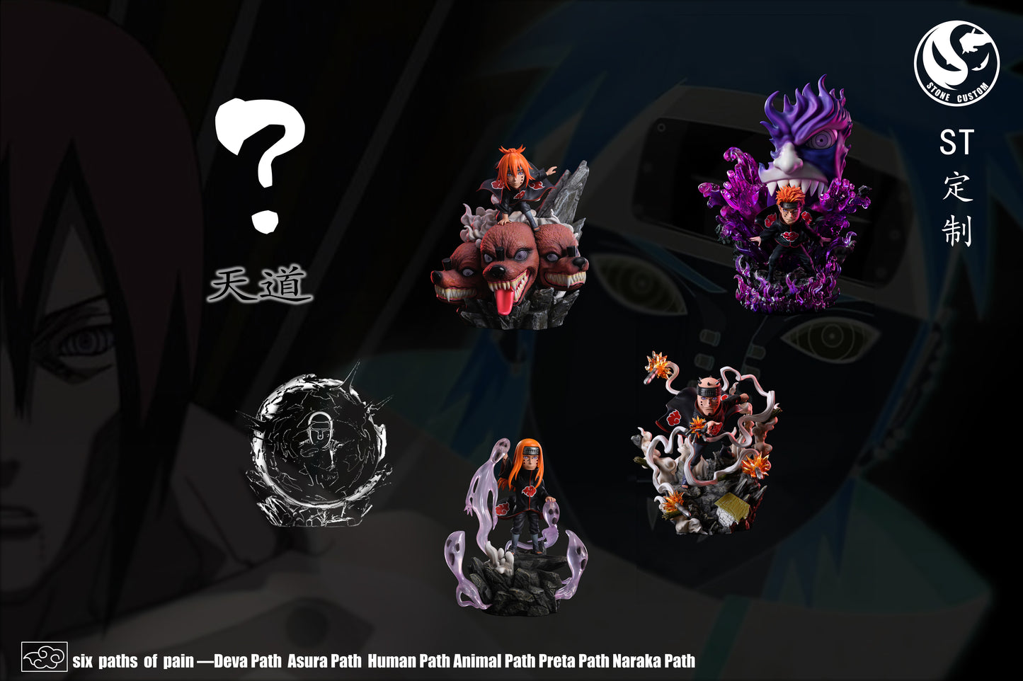 STONE CUSTOM STUDIO – NARUTO: SIX PATHS OF PATH, ASURA AND NARAKA PATH [SOLD OUT]
