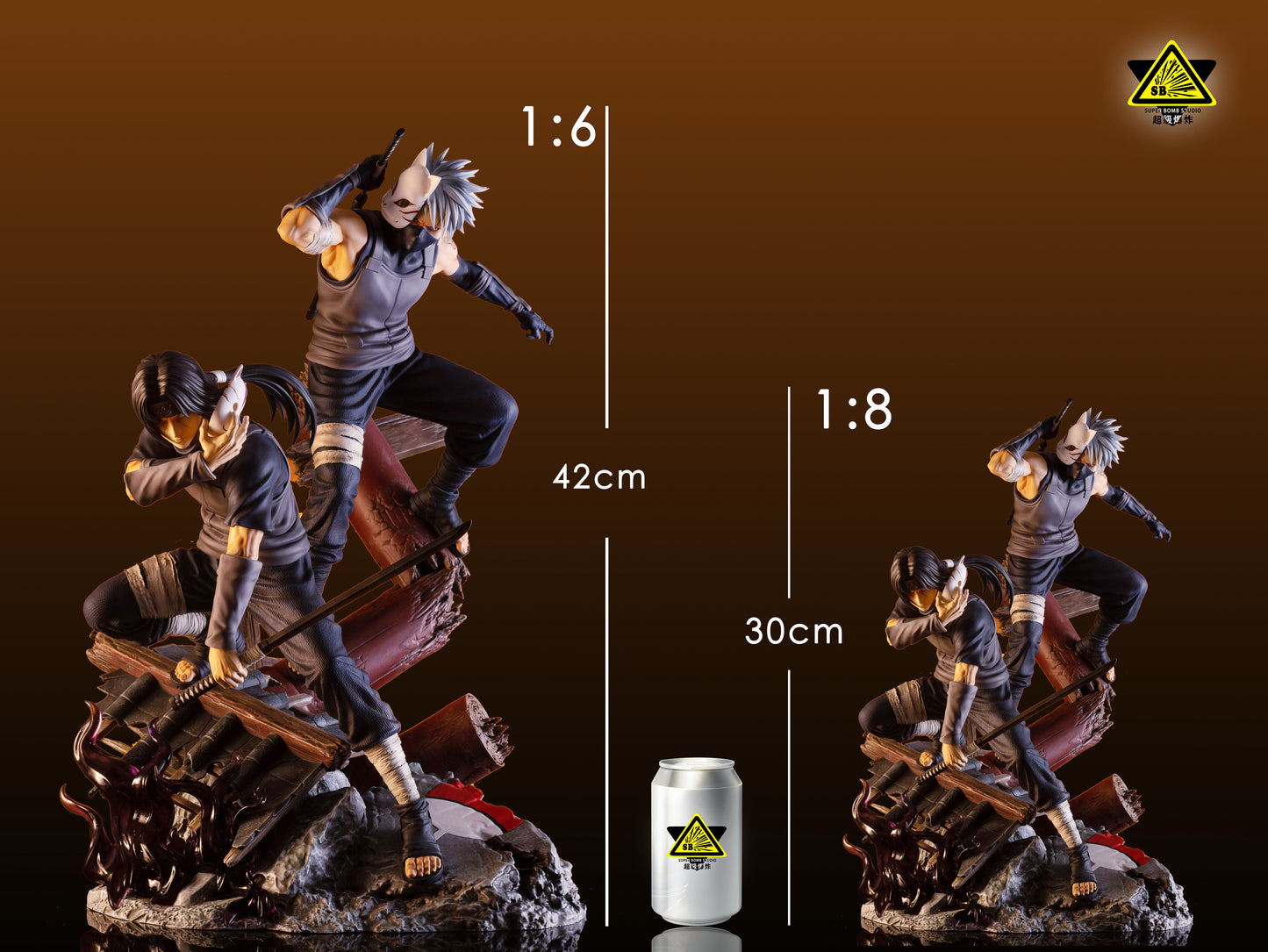 SUPER BOMB STUDIO – NARUTO: ANBU KAKASHI HATAKE AND ITACHI UCHIHA [IN STOCK]