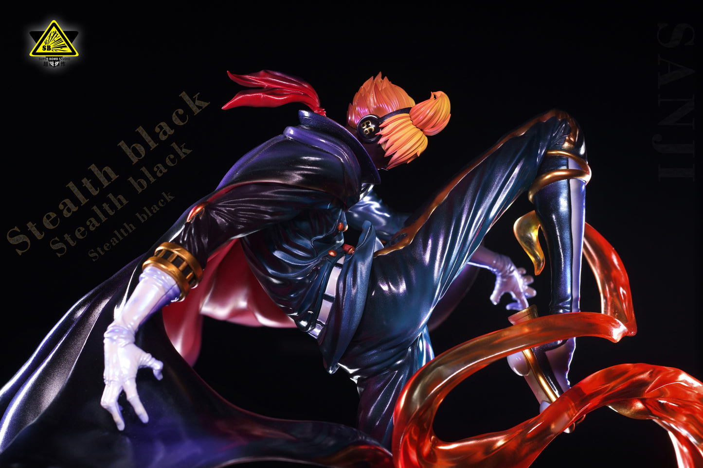 SUPER BOMB STUDIO – ONE PIECE: STEALTH BLACK O-SOBA MASK SANJI [IN STOCK]