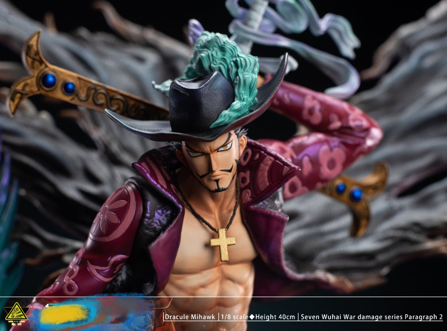SUPER BOMB STUDIO – ONE PIECE: 7 WARLORDS BATTLE DAMAGED SERIES 2. “HAWK-EYE” MIHAWK [PRE-ORDER]