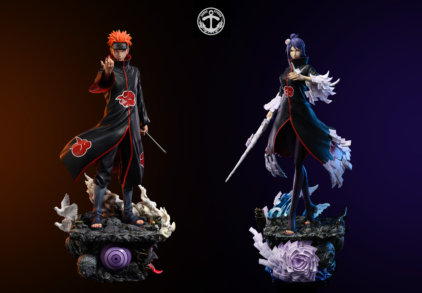 SURGE STUDIO – NARUTO: AKATSUKI STANDING SERIES, PAIN AND KONAN [IN STOCK]